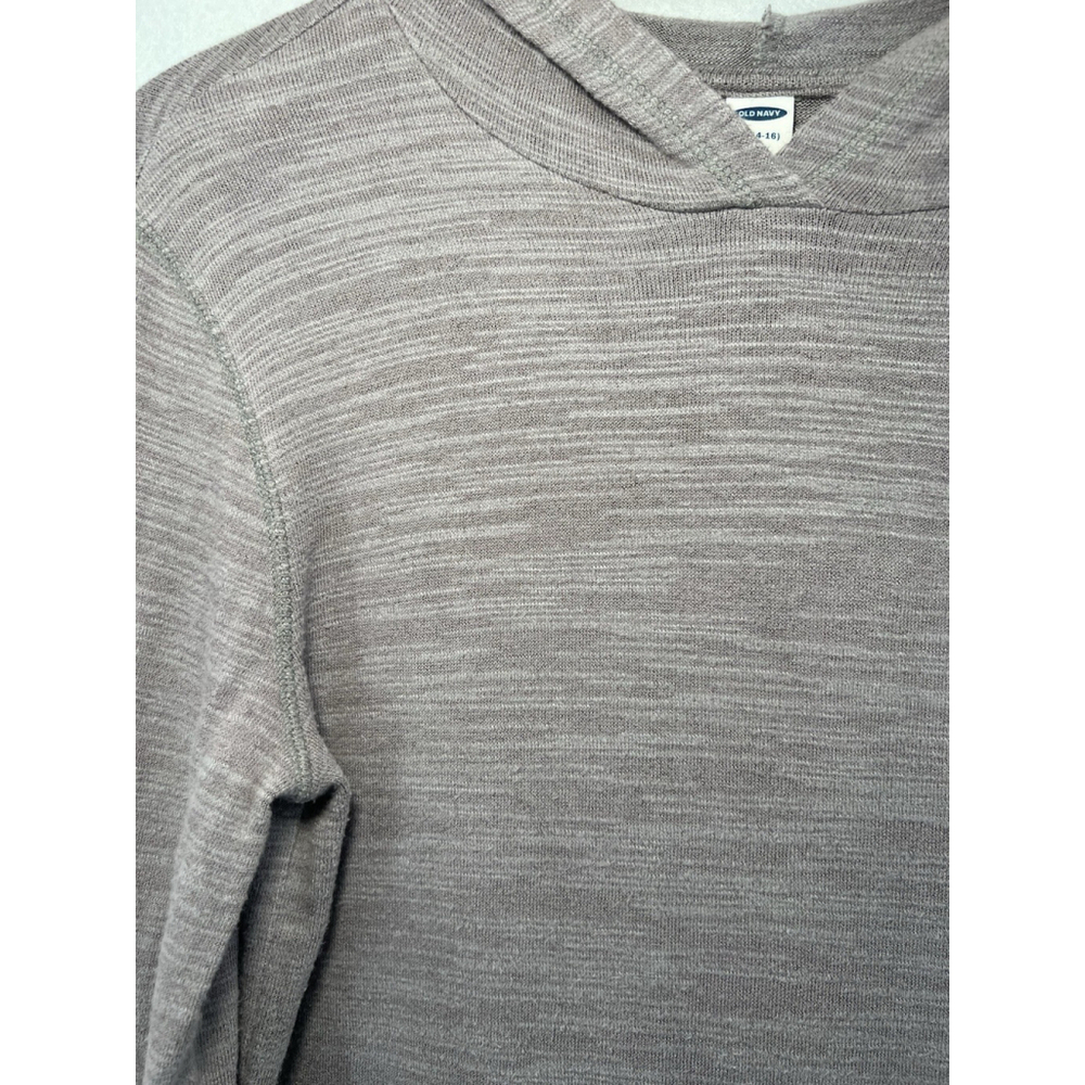 Old Navy Hoodie Lightweight Gray Long Sleeves Kids XL (14-16) - Picture 3 of 12